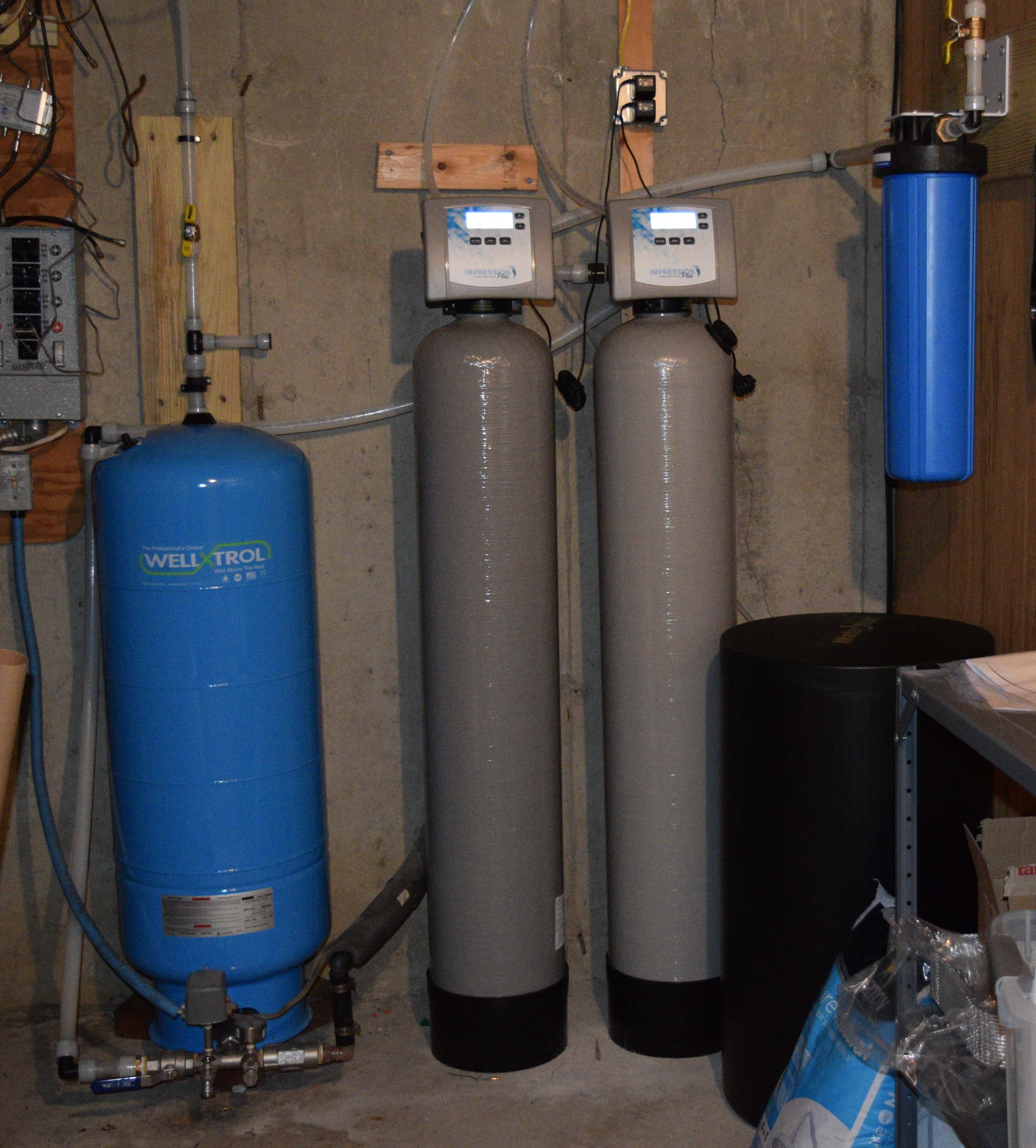 photo of water conditioner tanks